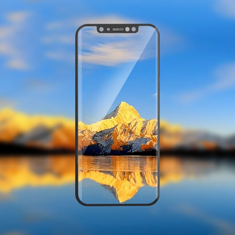 Mobile LCD display panel with a full-screen image